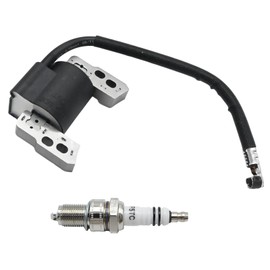 JUUDDENPARTS 796964 Ignition Coil with Spark Plug Replacement for Brigs-straton 695711 802574 493237 796964 492416 110412 110432 110437 121032 121052 122L05 122L07 122M02 122M05 Ignition Coils