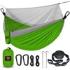 Camping Hammock with Net,Travel Portable Lightweight Hammocks with Tree Straps