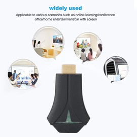 ASHATA Adaptador de Pantalla HDMI inalámbrico, teléfono Receptor de Espejo de Pantalla de visualización WiFi para Miracast, Receptor de transmisión, decodificador HD TV Stick sin Cambiar