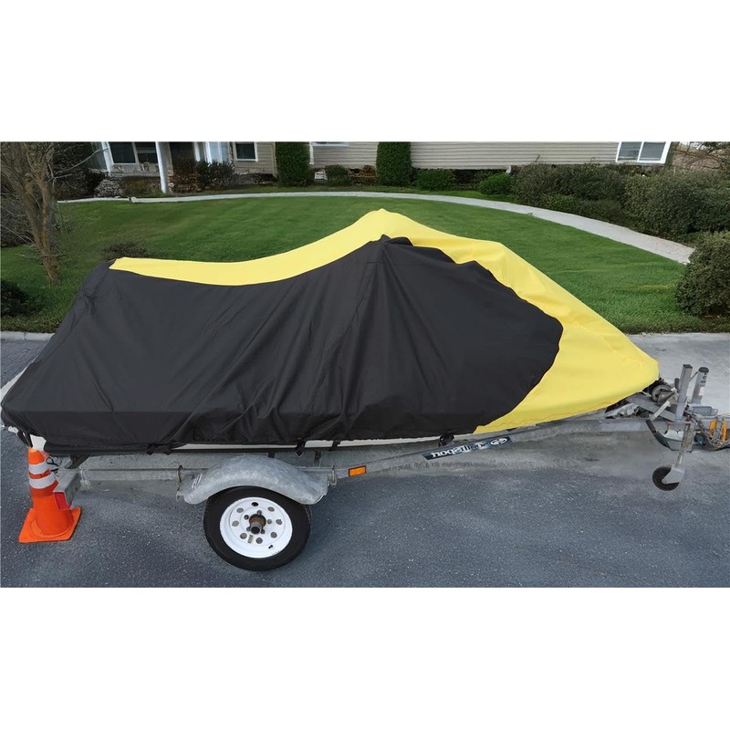 SBU Black/Yellow Heavy-Duty, PWC Cover Compatible for Sea Doo GTX