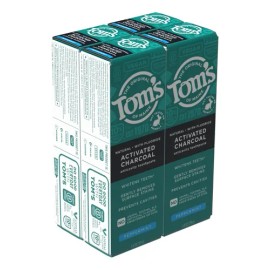 Pasta Dental x4 Con Flúor Carbón Activado Tom´s Of Maine