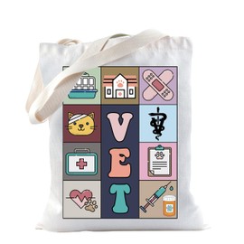 Vet Gift Vet Tote Bag for Veterinarian Vet Tech Gift Veterinary Nurse Gift Vet Assistant Gift (Vet Tote)