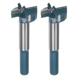 HARFINGTON 2pcs Forstner Drill Bit 28mm (1-3/32") Carbide Forstner Bits Wood Hinge Hole Opener Cutter with Hex Shank for Woodworking Drilling