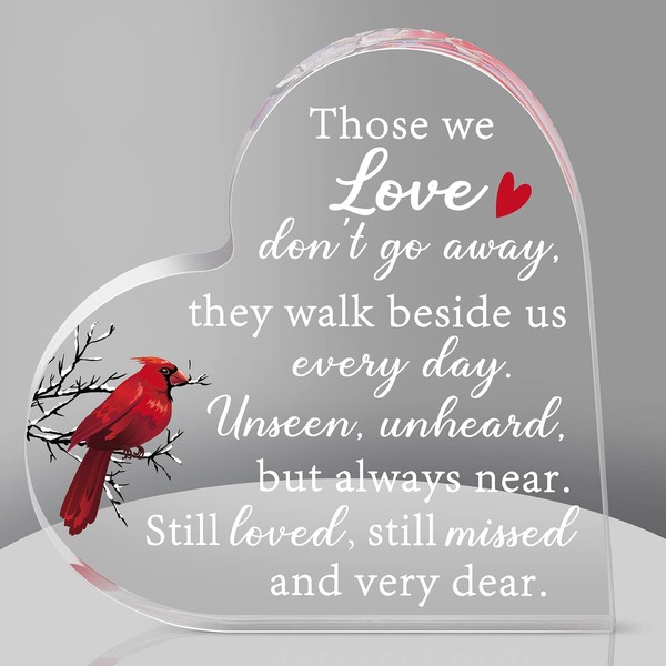 Blulu Blulu Memorial Gifts for Loss of Father Mother Red