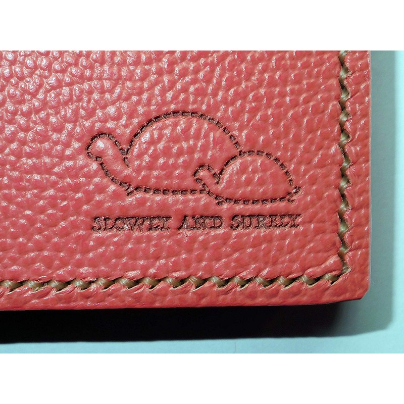[TARUUUU] Genuine Leather Handicap Handbook Cover [L Size] (Red) /