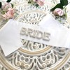 Usitty Bachelorette Party Bride Sash, White Bride Sash with Pearls