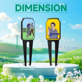 Jecten Funny Golf Divot Tool, Classic Happy Gil-More Golf Divot Repair Tool, Innovative Putt Buddies Divot Tool, Premium Divit Tool Accessories Gifts for Men Women Golfers Enthusiasts