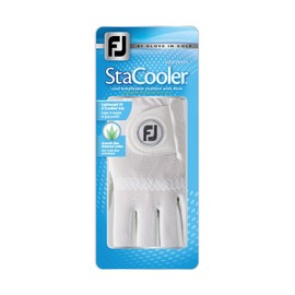 FootJoy Women's StaCooler Golf Glove, Pearl Medium, Worn on Left Hand
