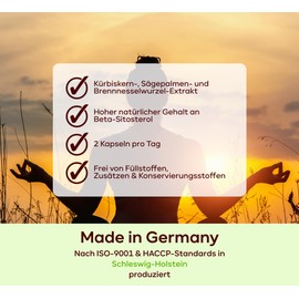 Prosta Trio - 120x Prosta Kapseln hochdosiert mit Kürbiskern-Extrakt Sägepalmen-Extrakt & Brennnesselwurzel-Extrakt - Prosta Komplex Kapseln von plantomol® - VEGAN