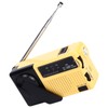 Hand Crank Flashlight Radio Portable Mini FM AM Weather Radio