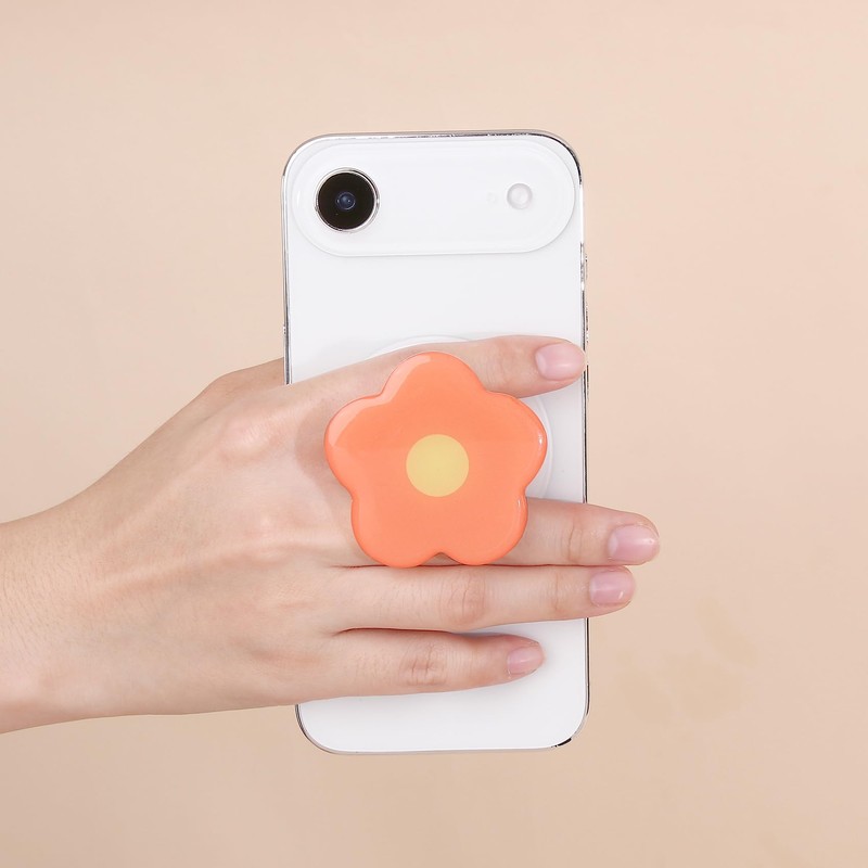 Magnetic Phone Grip Collapsible Cute Floral Series Hold Phone Grip