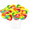 Snacktery Heart Lollipops - 24 Heart-Shaped Valentines Lollipops - Rainbow
