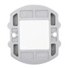 Solar Deck Lights Silver Aluminium Alloy High Brightness LED Solar