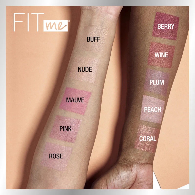 Colorete Maybelline Fit Me, Ligero, Liso, Color Nude