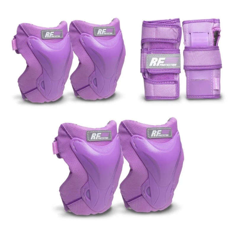 Set De Protecciones Patinaje Pro Lila, Rollerface