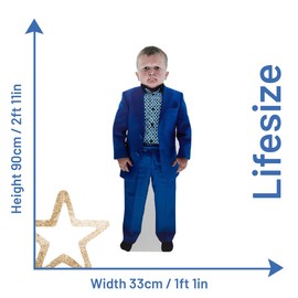 Hambli Hasbulla Cardboard Cutout - Hasbulla Magomedov Life Size Cardboard Cutout - Celebrity Cutouts with Easel Stand - Custom Life Size Cutout Made with Sustainable FSC Approved Cardboard