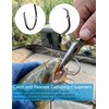 Hlotmeky 100pcs Fishing Hooks with Leader (100pcs-1/0)