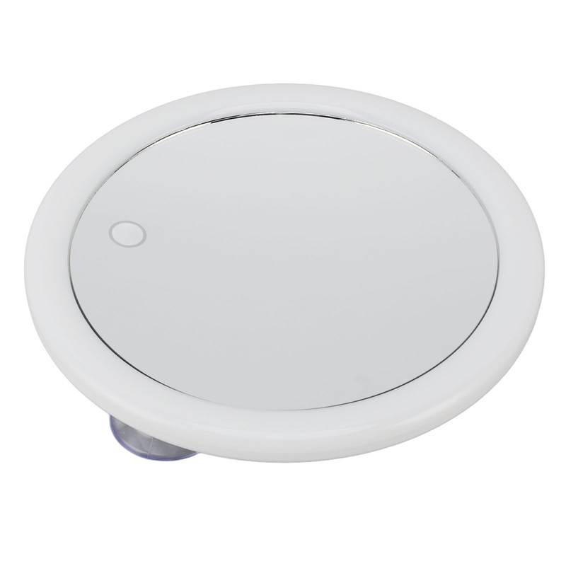 5.6inch Handheld Magnifying Makeup Mirror Triple Suction Cup 10X Magnification