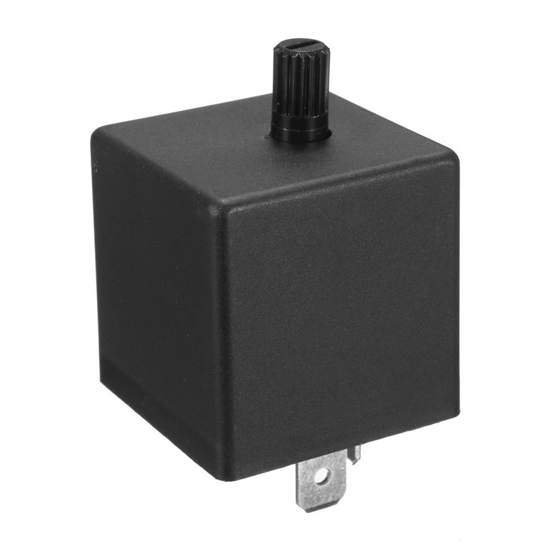 Bjworeye 12V 3 Pin LED Adjustable Car Flasher Flash Relay