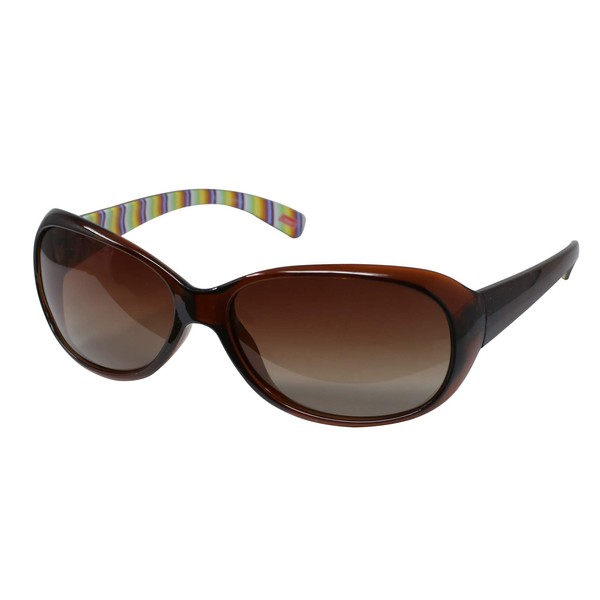 Coleman CLA01-5 Sunglasses, UV Protection, Polarized Lenses, Brown Stripe