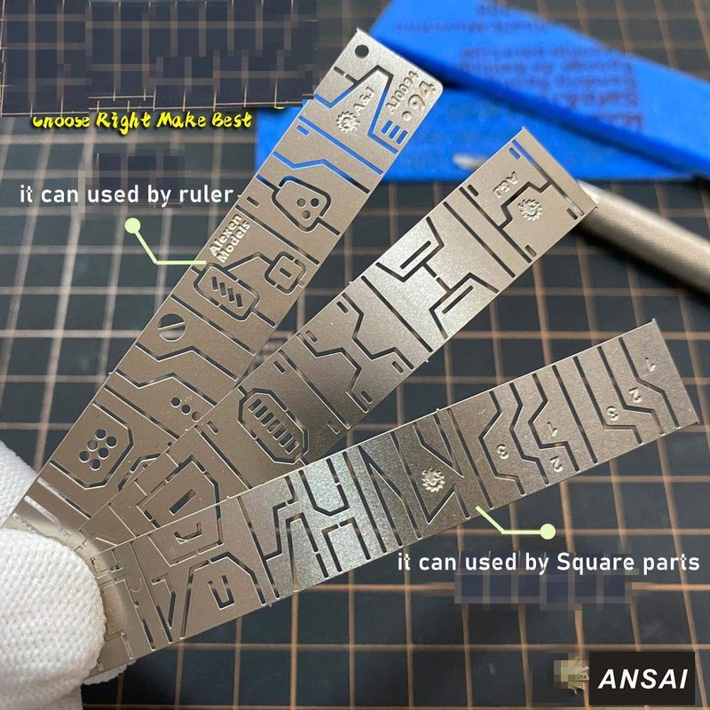 for Hobby Model Craft GK Tool Carving Auxiliary Ruler Stainless