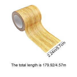PENKOHOME Wood Grain Tape Wood Floor Repair Imitation Woodgrain Duct Tape Roll 5.7cm x 4.57m for Furniture Scratch Repair