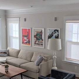 Mount Genie Simple Built-in Wall Mount for Nest Audio (5-Pack): Award Winning Design | Improves Sound and Appearance | Designed in USA