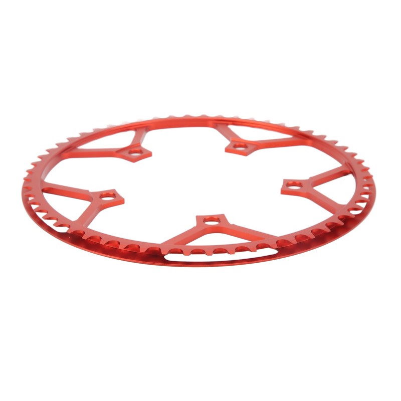 Bike Chainring 56T 130BCD Red Aluminum Alloy Lightweight Folding Bike