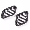 Ynei ABS Carbon Fiber Dashboard Air Vent Cover Trim Fits
