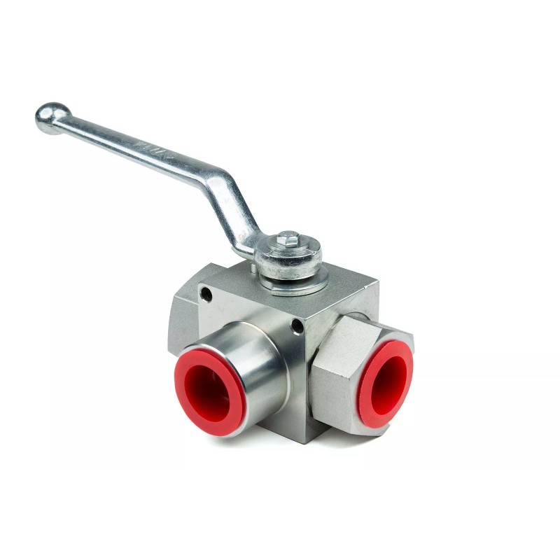 Chief 3-Way High Pressure Ball Valve 9/16-18 SAE 6 Port