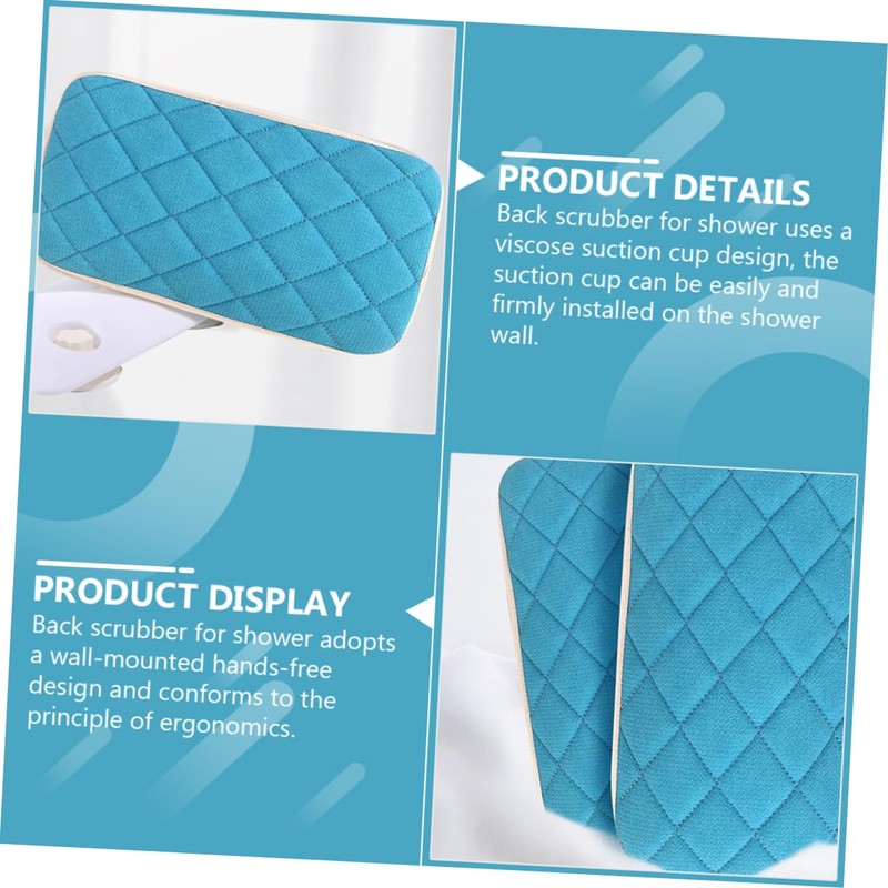 OATIPHO Wall Mounted Back Scrubber for Shower with Bath Towel