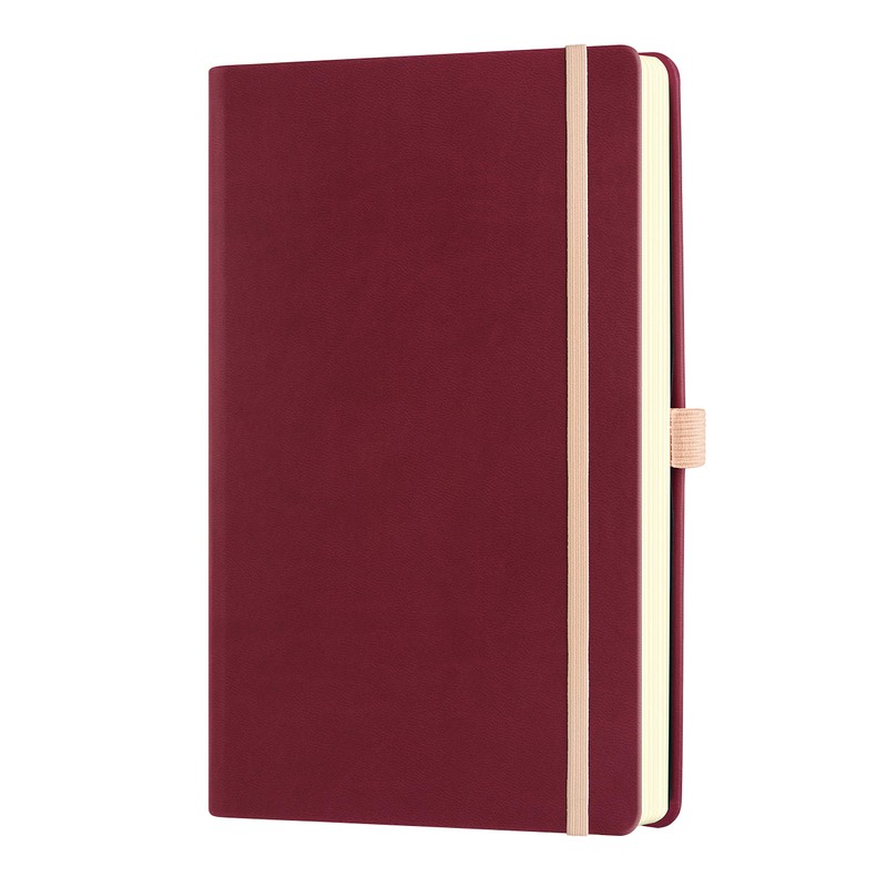 Castelli Milano AQUARELA Black Cherry Notebook 13x21 cm Striped Hard