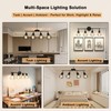 HiBay Plug in Track Lighting Fixtures Ceiling, Adjustable 4-Light Track