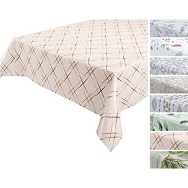 BEAUTEX Oilcloth Tablecloth, Wipe-Clean Tablecloth, Round, Oval Square, Choice of Motif and Size (Excellent, Oval 140 x 200 cm)