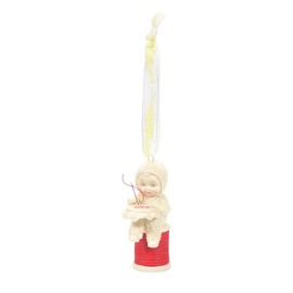 Department 56 Snowbabies Homemade Porcelain Christmas Hanging Ornament, 2.91 Inch, Multicolor