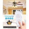 2 Pack Universal Ceiling Fan Remote Control Kit - 3-in-1