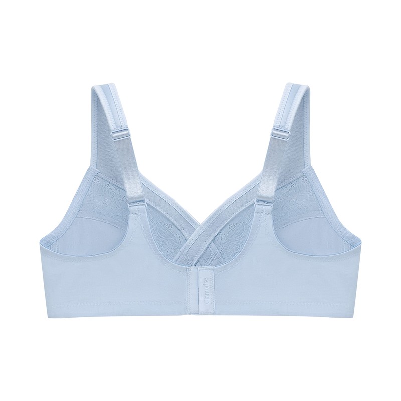 Glamorise - Brasiere de Copa Completa,1003, para Mujer, Azul Claro,