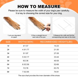 OWANVION Zapatos para Perro, 4 Piezas Botas para Perros de Transpirable Antideslizantes, con Correas Reflectantes y Ajustables, Zapatos para Perro Pequeño Mediano y Grande