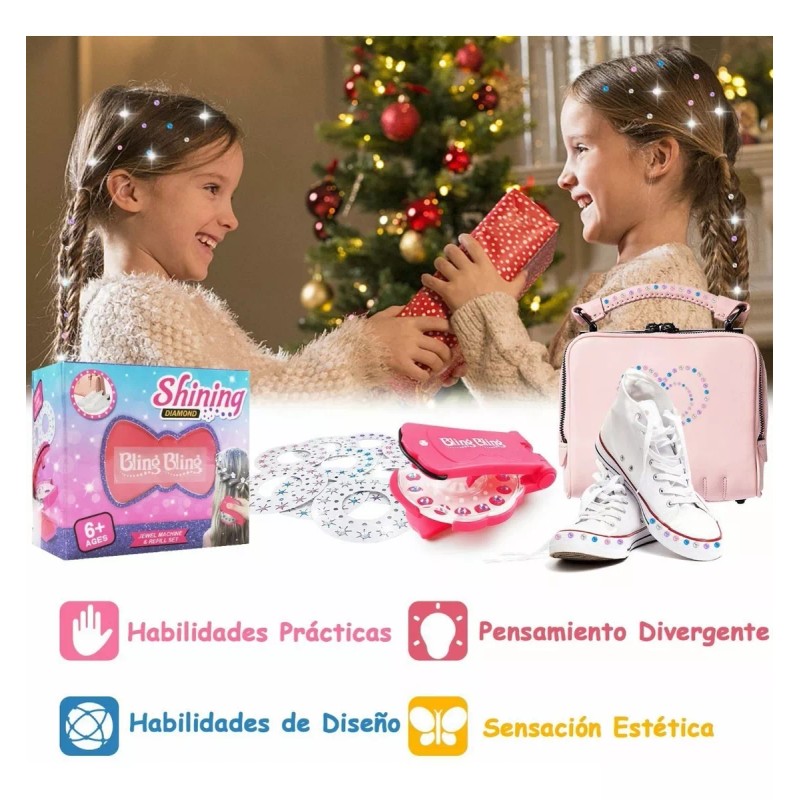 BOGENIANTE Blinger Bling Bling Brillo Para El Cabello Grapadora