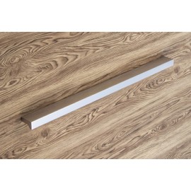 Gedotec Designer Furniture Handle Silver Anodised Kitchen Handle Aluminium GR10091 | Hole Spacing: 177 mm | Drawer Handle Cabinet Door for Screwing | Pack of 1 - Square