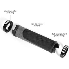 SENQI Bike Grips Lightweight Bike Grips 130mm & 130mm 130mm & 90mm 90mm Fits 22.2mm Handlebar Non-Slip Grips Mountain Bike BMX Bike