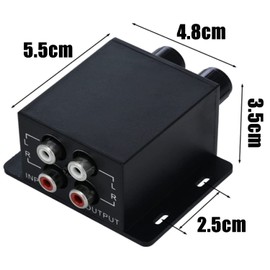 Chelink Car Home Amplifier RCA Gain Level Volume Knob Booster Audio Stereo