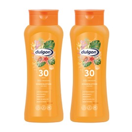 dulgon 2 x Sun Cream 30 Waterproof 250 ml – Sun Cream without Octocrylene – Protection Against UVA & UVB – Sun Protection 30 Vegan & Microplastic-Free – Sun Protection Cream SPF 30