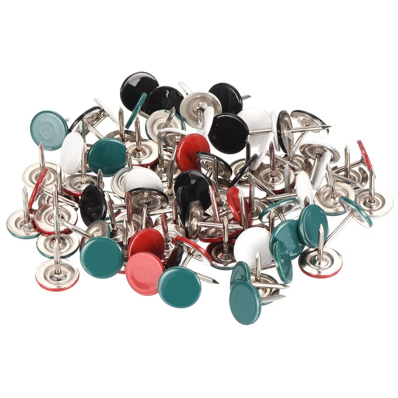 sourcing map 80Pcs Upholstery Tacks, 11mmx13mm Flat Head Decorative Furniture