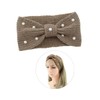 Minkissy 1pc Knit Woolen Headband Decor and Bowknot Cozy Winter