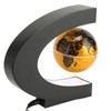 Magnetic Levitation Globe Golden Built in LED Frosted Texture C