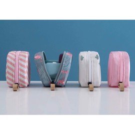 Makeup Bag Travel Cosmetic Bag Toiletry Bag Organizer Pouch Purse Travel Accessories (Pink, One Size)