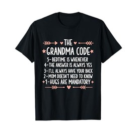The Grandma Code Grandma Funny Grandmother T-Shirt
