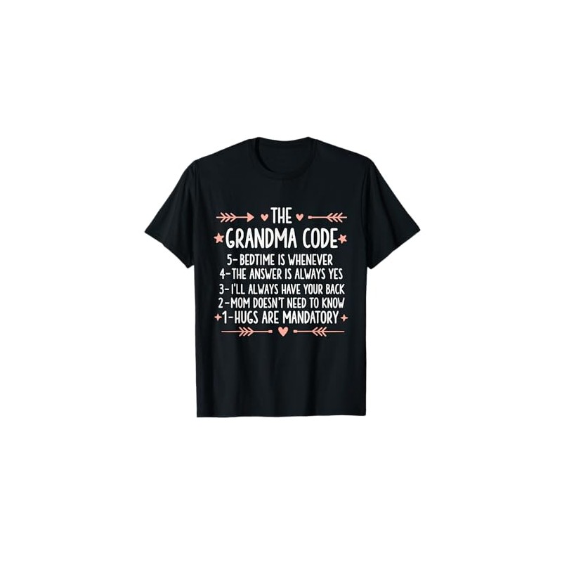 The Grandma Code Grandma Funny Grandmother T-Shirt