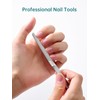 MR.GREEN Curved Nail File – Double-Sided Metal Nail File for